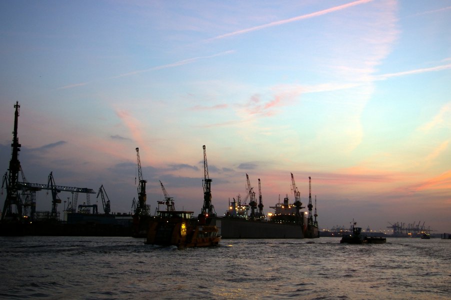 evening at the harbour